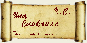 Una Čupković vizit kartica